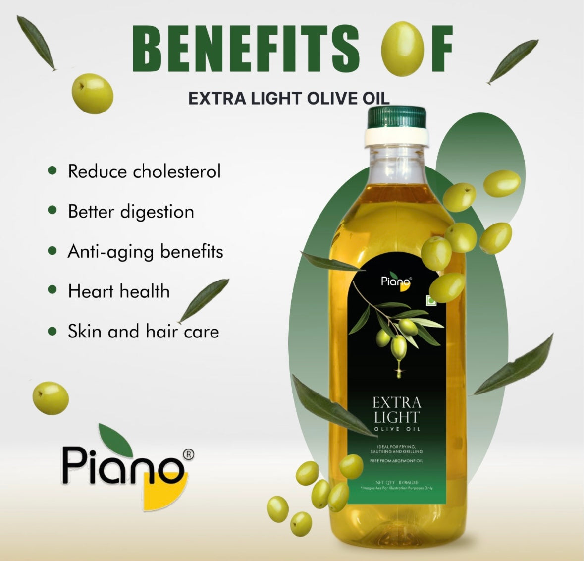 Extra Light Olive Oil- By Piano